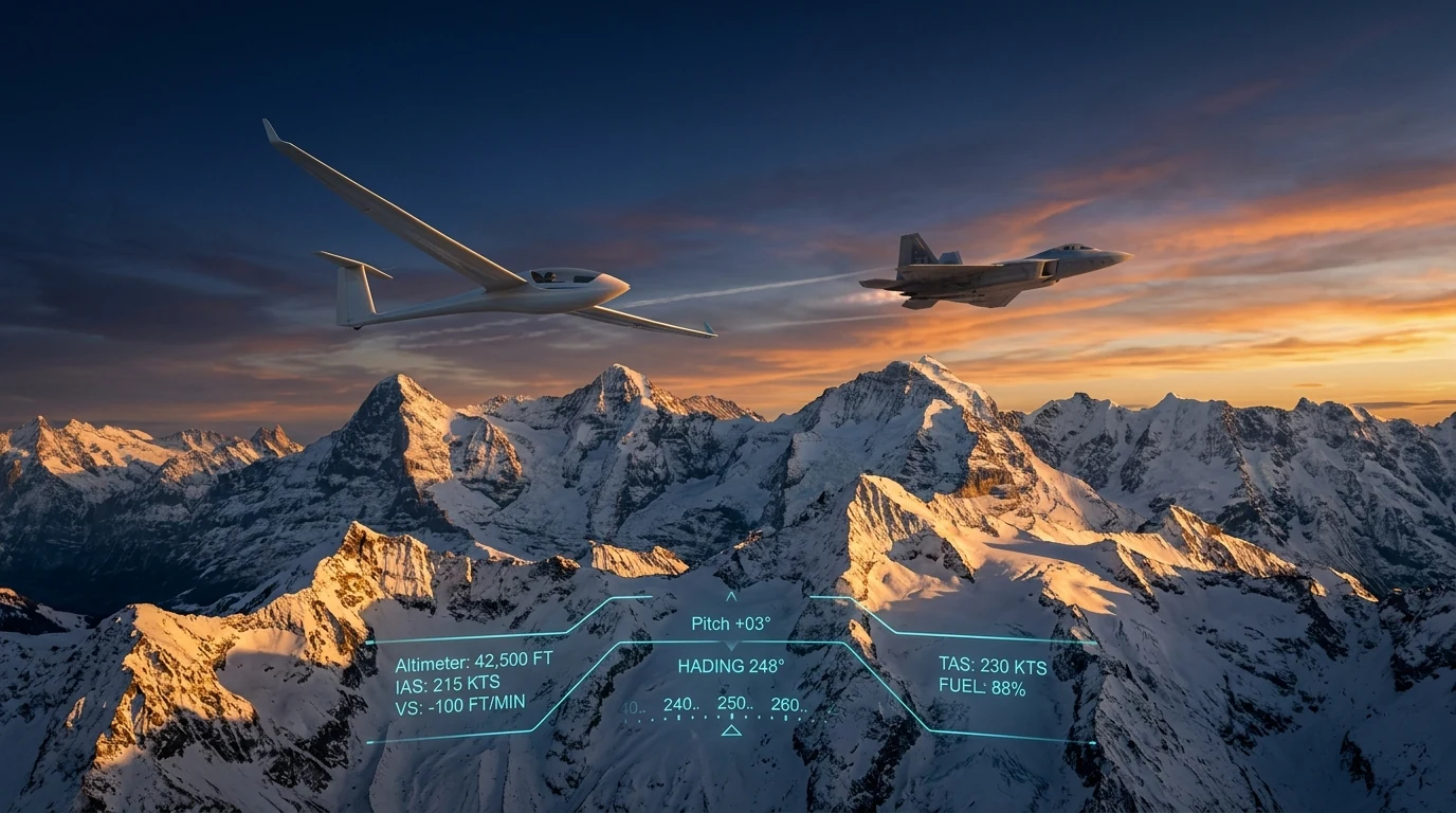 High Altitude Alpine Flight Over Jagged Peaks